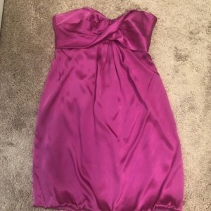 Strapless pink Nicole Miller dress